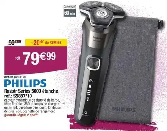 Philips - rasoir series 5000 etanche