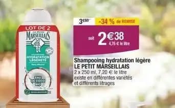 Le petit marseillais - shampoing hydratation legere
