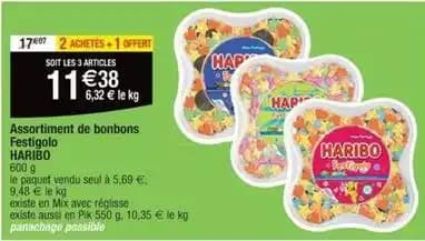 Haribo - assortiment de bonbons festigolo