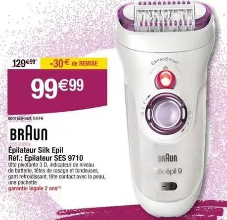 Braun - épilateur silk epil épilateur ses 9710
