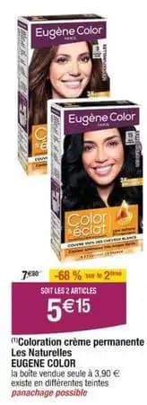 Eugène color - coloration crème permanente les naturelles