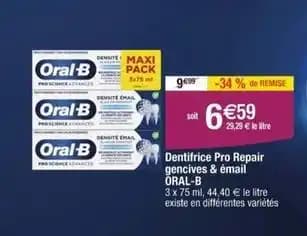 Oral b - dentifrice pro reapir gencives email