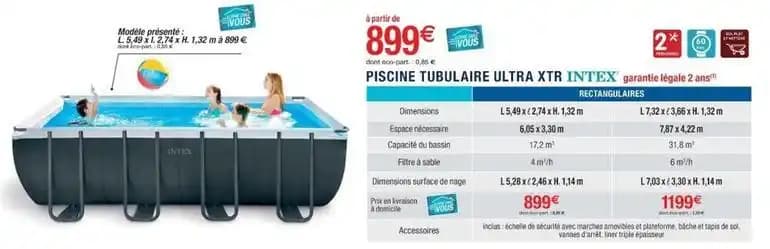 Intex - piscine tubulaires ultra xtr