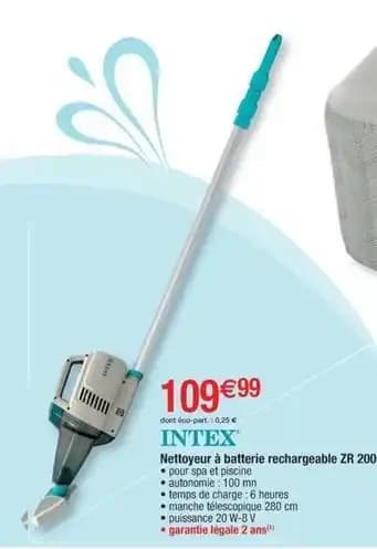 Intex - nettoyeur à batterie rechargeable