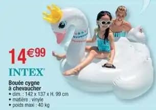Intex - bouee cygne a chevaucher