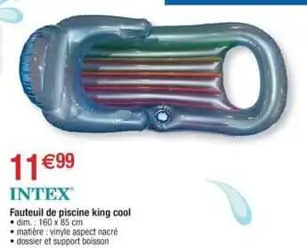 Intex - fauteuil de piscine king cool