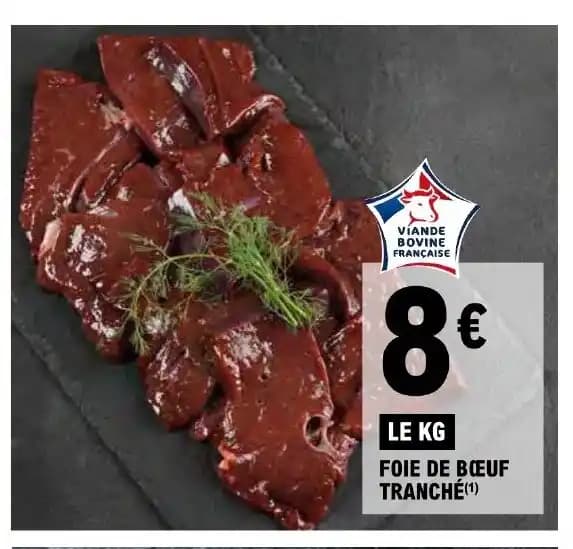 FOIE DE BOEUF TRANCHÉ(1)