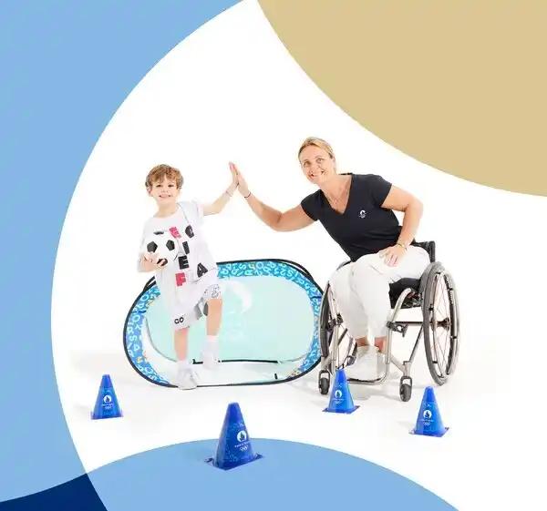 PARIS 2024 Set de 4 cônes des Jeux Olympiques de Paris 2024