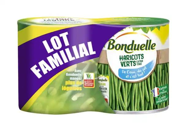 BONDUELLE Haricots verts extra fins Lot Familial