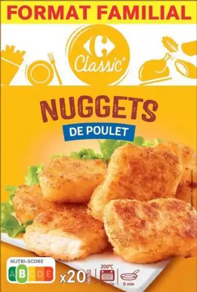 CARREFOUR CLASSIC' Nuggets de poulet Format Familial