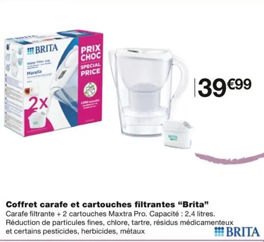 Coffret carafe et cartouches filtrantes “Brita”
