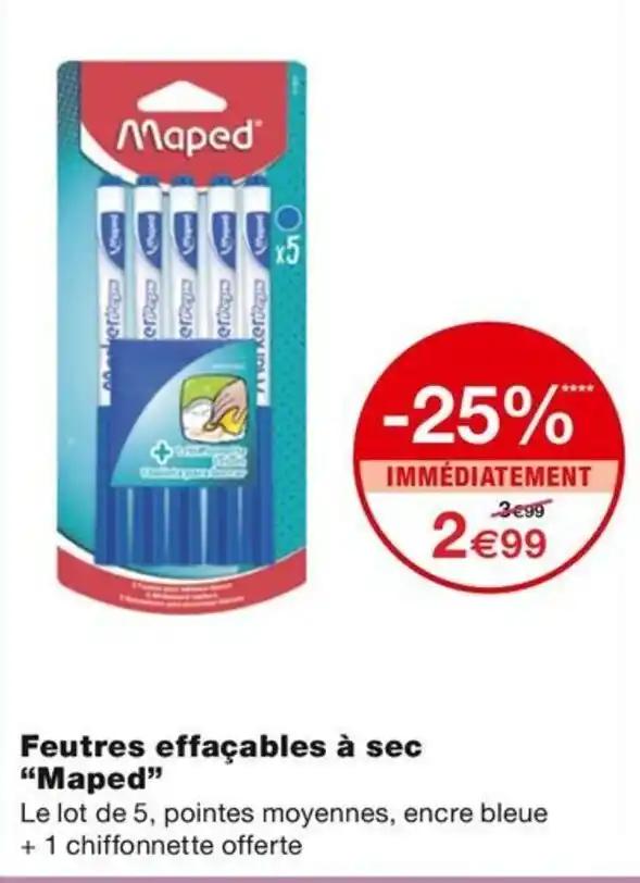 Feutres effaçables à sec “Maped”