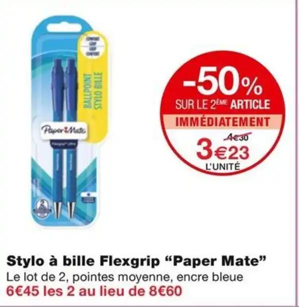 Stylo à bille Flexgrip "Paper Mate"