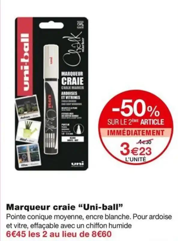 Marqueur craie "Uni-ball"