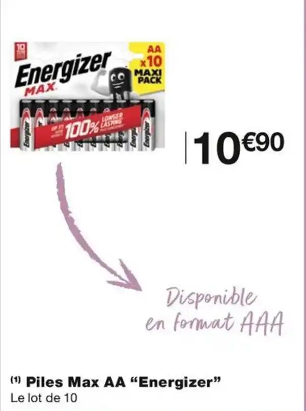 (1) Piles Max AA "Energizer"