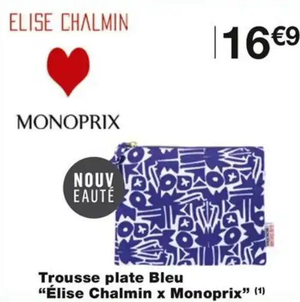 Trousse plate Bleu "Élise Chalmin x Monoprix" (1)