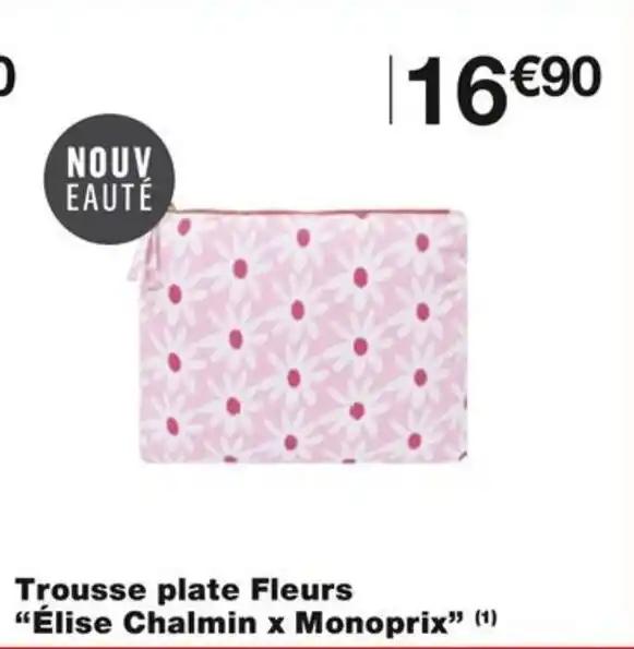 Trousse plate Fleurs "Élise Chalmin x Monoprix" (1)