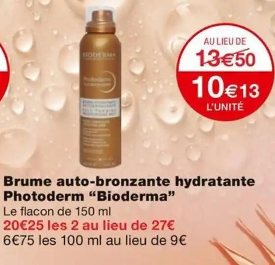Brume auto-bronzante hydratante Photoderm “Bioderma”