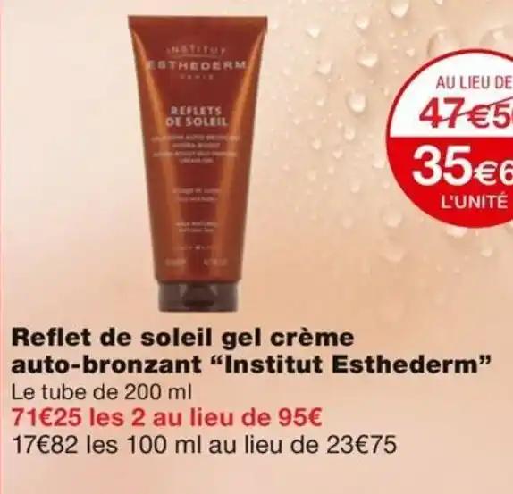 Reflet de soleil gel crème auto-bronzant "Institut Esthederm"