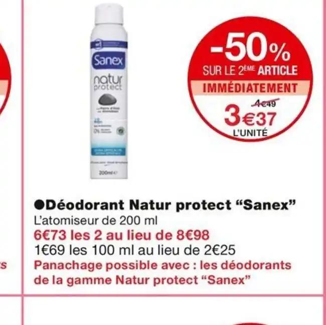 Déodorant Natur protect "Sanex