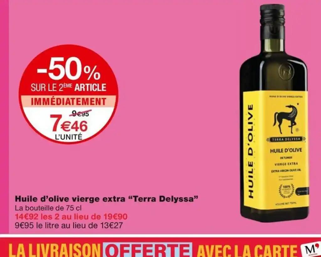 Huile d'olive vierge extra Terra Delyssa
