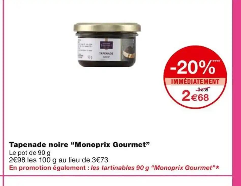 Tapenade noire "Monoprix Gourmet
