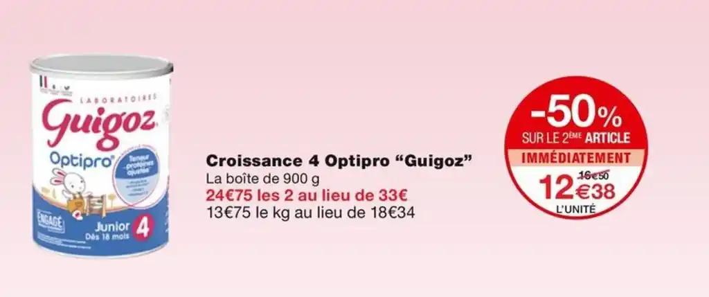 Croissance 4 Optipro "Guigoz"
