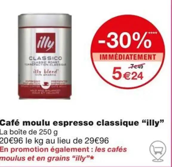 Café moulu espresso classique "illy"
