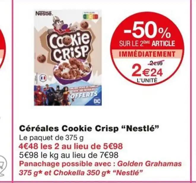 Céréales Cookie Crisp "Nestlé