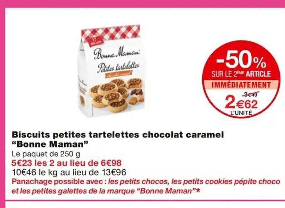 Biscuits petites tartelettes chocolat caramel