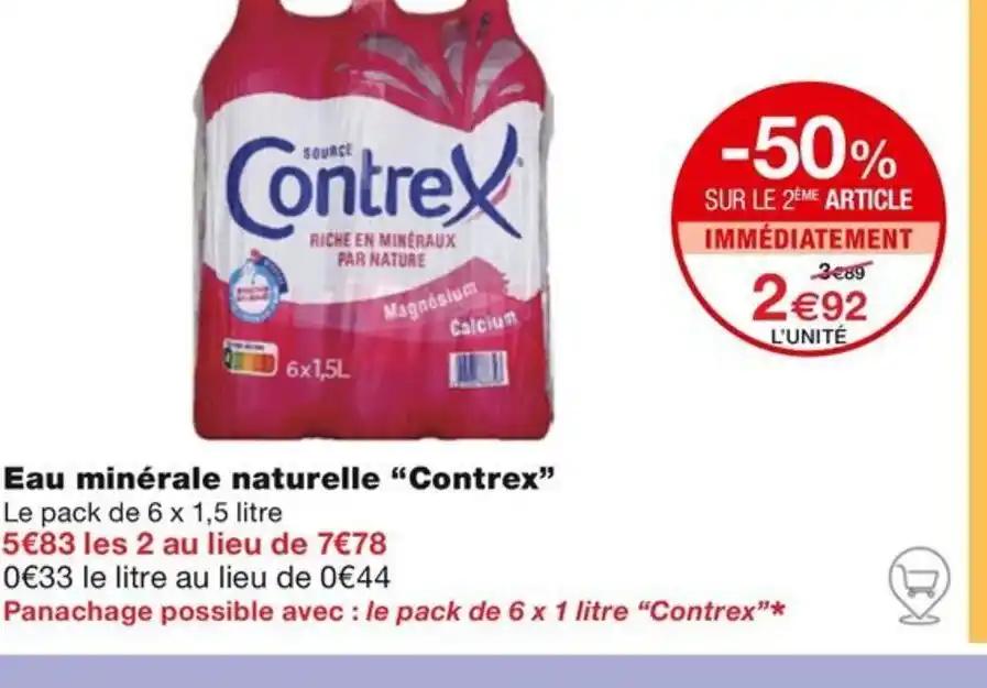 Eau minérale naturelle Contrex"