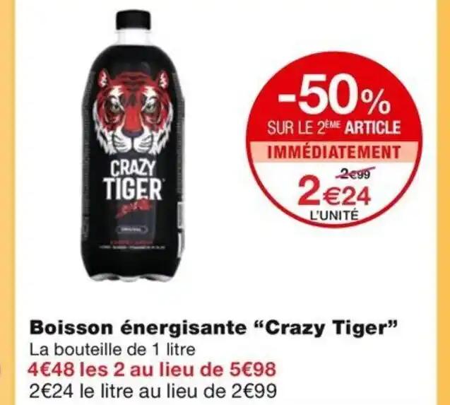 Boisson énergisante Crazy Tiger
