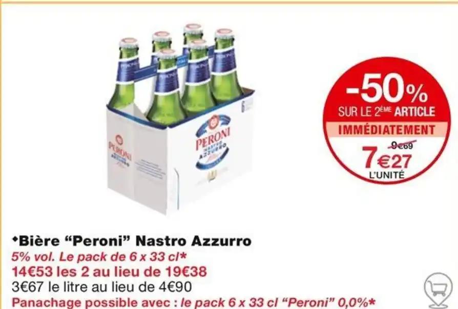 Bière "Peroni" Nastro Azzurro