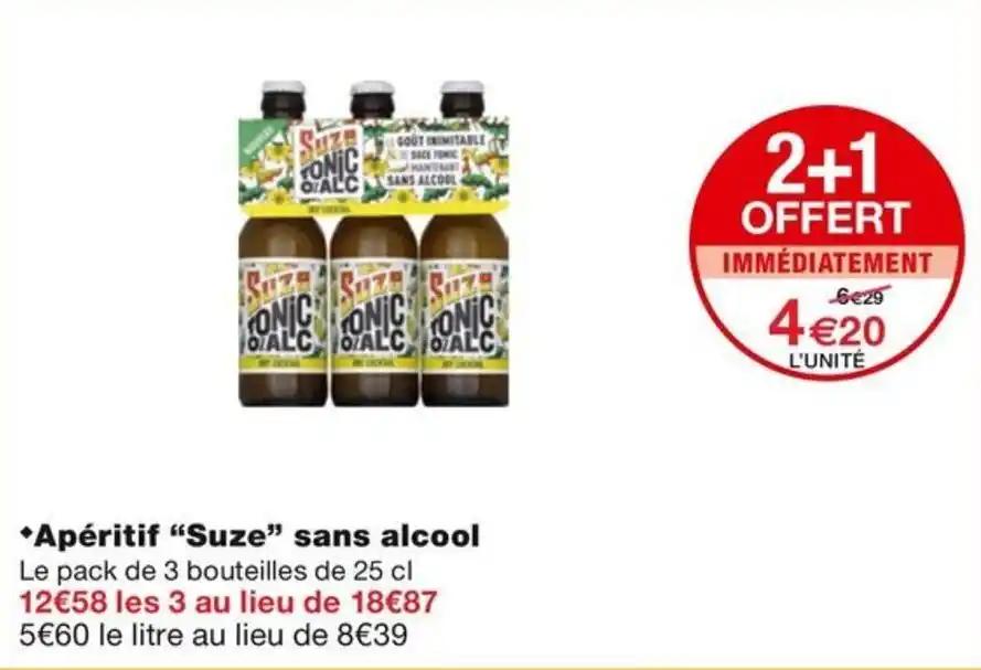Apéritif "Suze" sans alcool