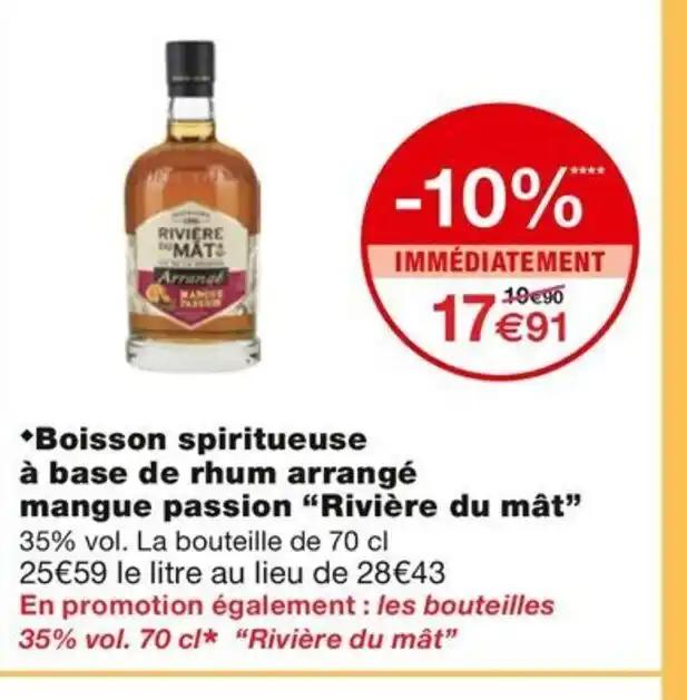 Boisson spiritueuse à base de rhum arrangé