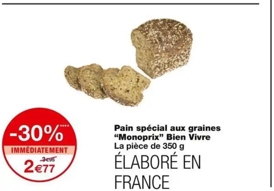 Pain spécial aux graines