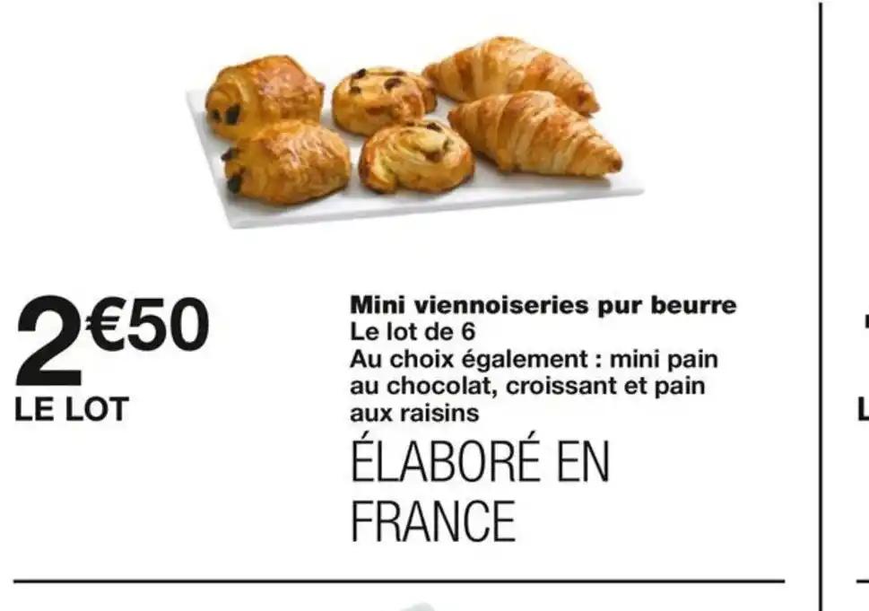 Mini viennoiseries pur beurre