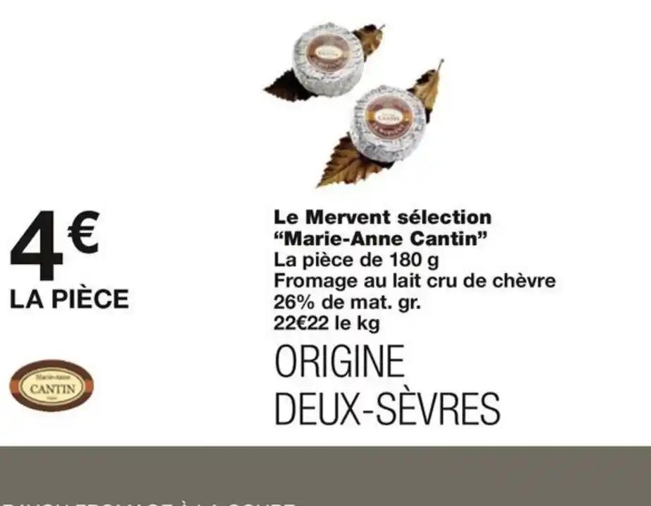 Le Mervent sélection "Marie-Anne Cantin"