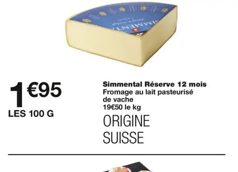 Simmental Réserve 12 mois