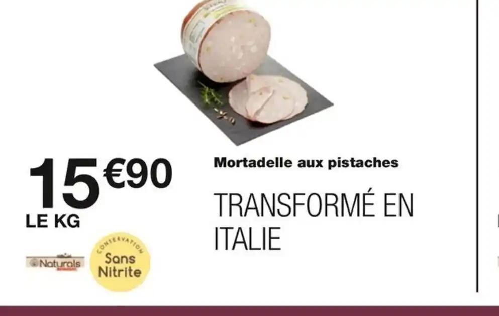Mortadelle aux pistaches