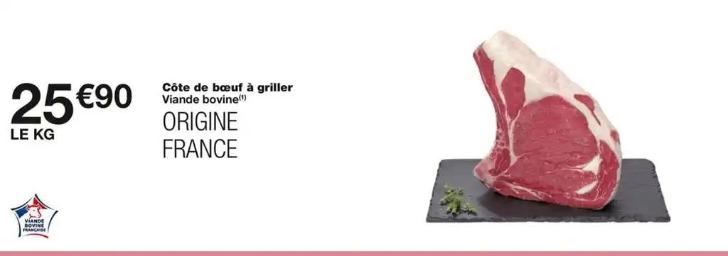 Côte de bœuf à griller