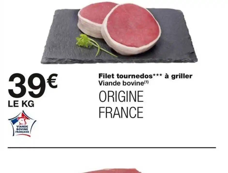 Filet tournedos à griller