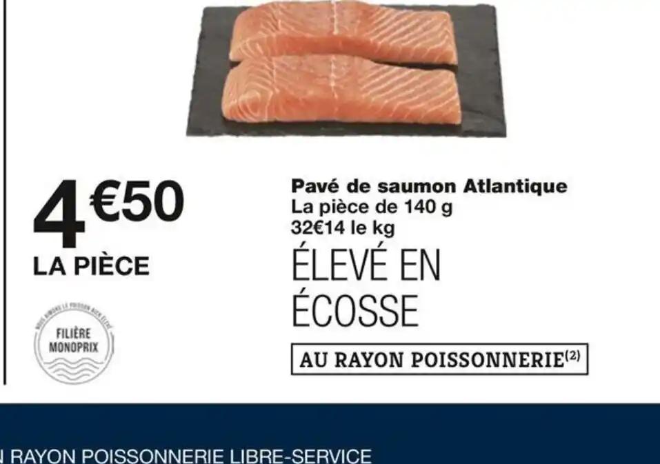 Pavé de saumon Atlantique