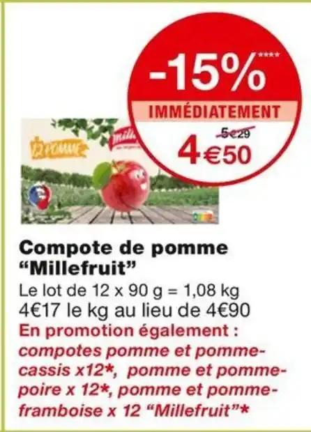 Compote de pomme "Millefruit"