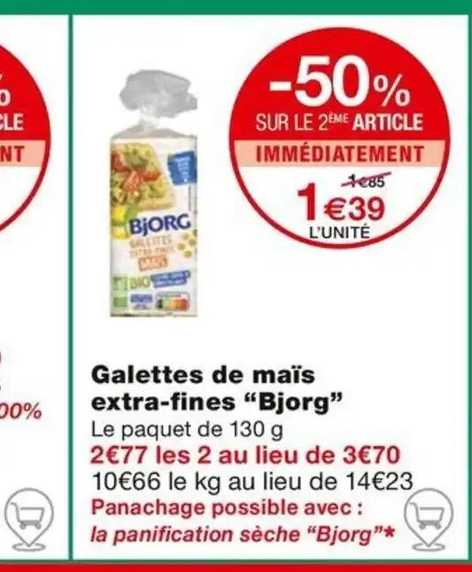 Galettes de maïs extra-fines "Bjorg"