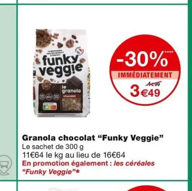 Granola chocolat "Funky Veggie"