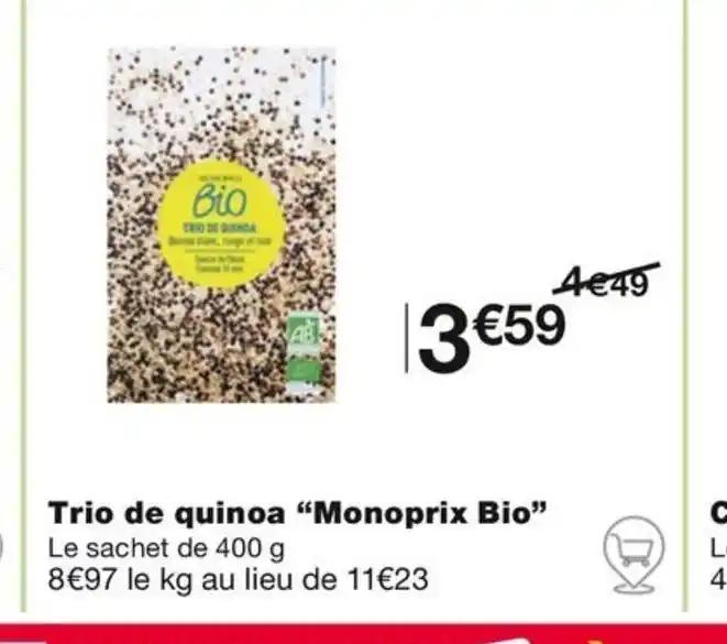 Trio de quinoa "Monoprix Bio"