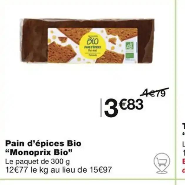 Pain d'épices Bio "Monoprix Bio