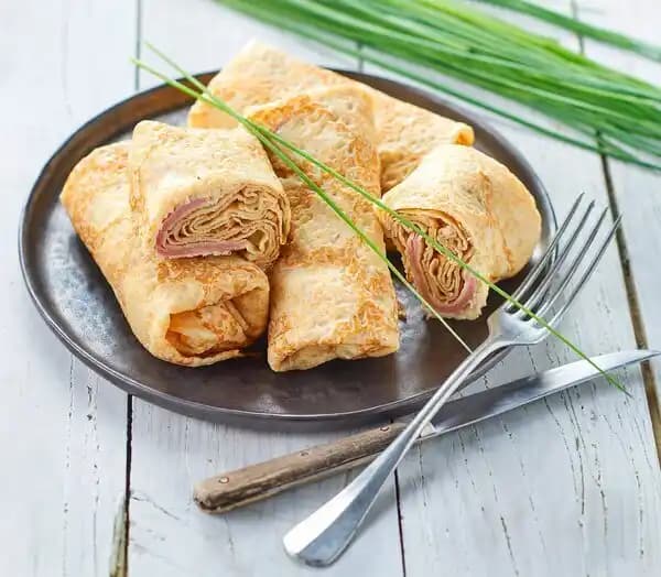 4 crêpes jambon fromage