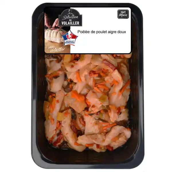 Poêlée de poulet aigre doux